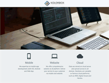 Tablet Screenshot of kolorbox.com
